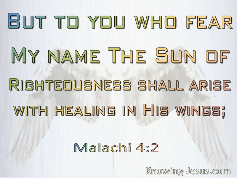 Malachi 4:2 The Sun Of Righteousness Shall Arise (beige) 